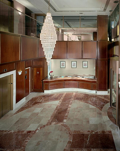 Clarion Hotel Lobby from above