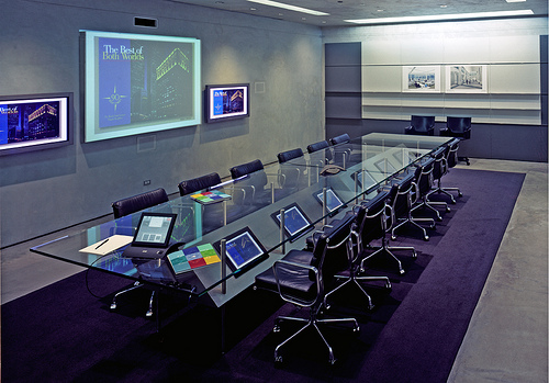 Kirshenbaum Bond + Partners hi-tech conference room.