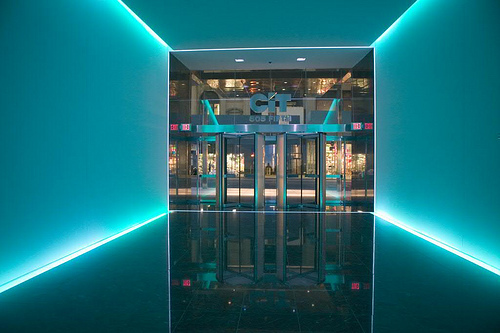 CIT Building Lobby, 505 Fifth Avenue and 42nd Street New York, NY, featuring artwork created by internationally acclaimed light and space artist James Turrell.