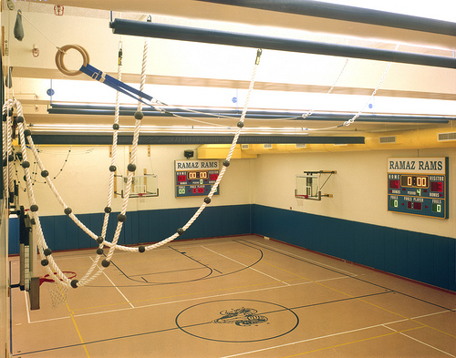 The school gym at Ramaz Orthodox School