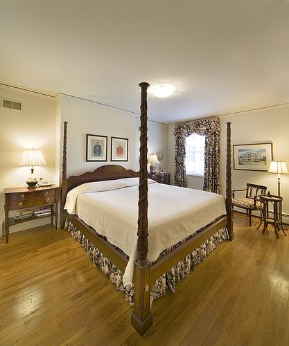 Wide-angle view of the Master Bedroom at Love Lane.