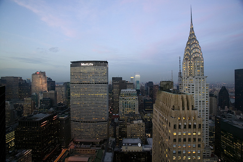 The view from 101 Park Avenue, looking North.