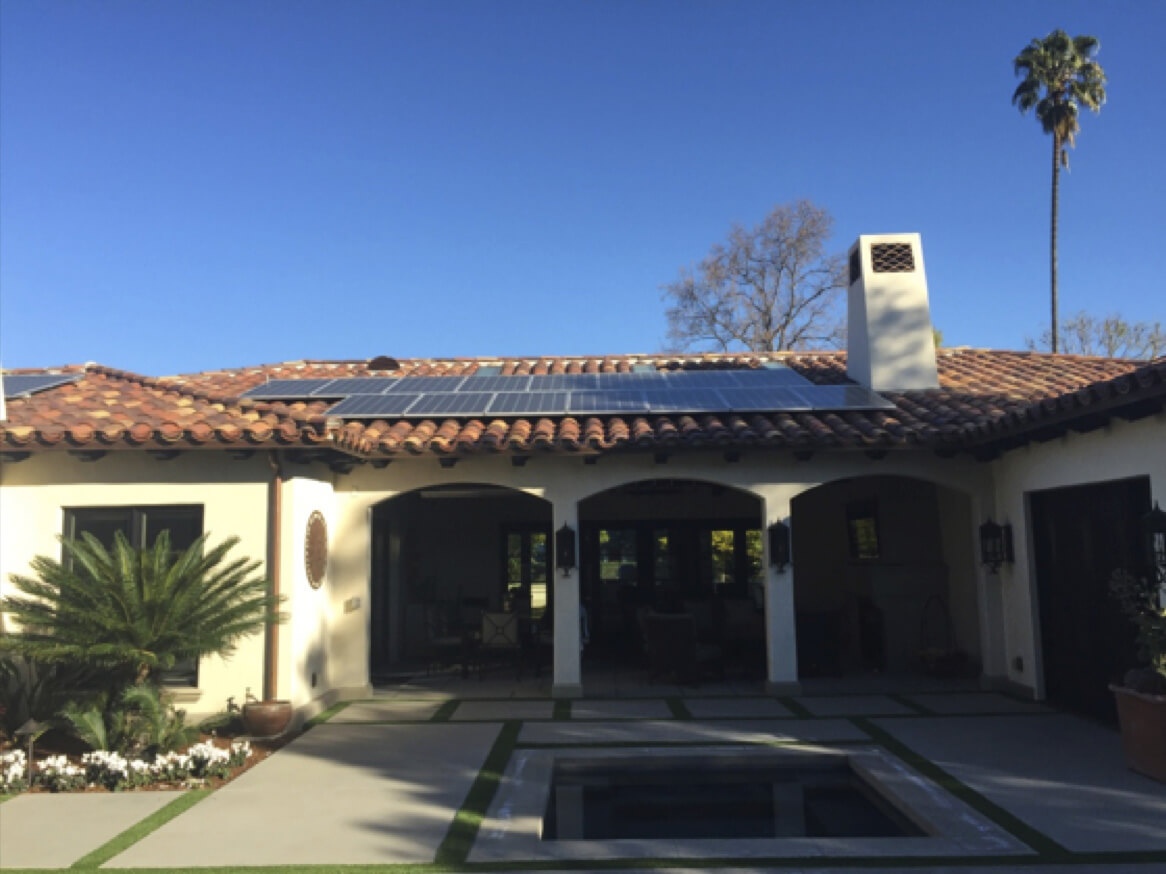 9.12 kW residential system, Pasadena, CA 2015