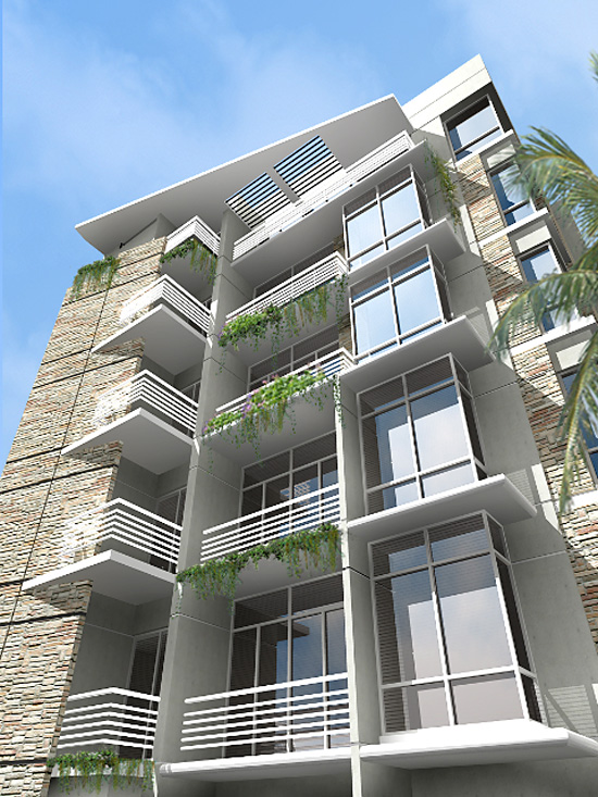 Large Rendering of Shalizar Properties Mohua Residence in Banani.